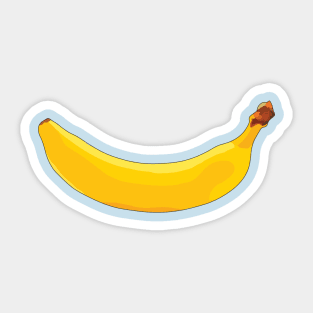 Banana Smile Mask Sticker